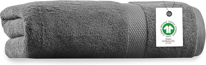 Delara Organic Cotton Luxuriously Plush Bath Towel | GOTS & OEKO-TEX Certified by Delara