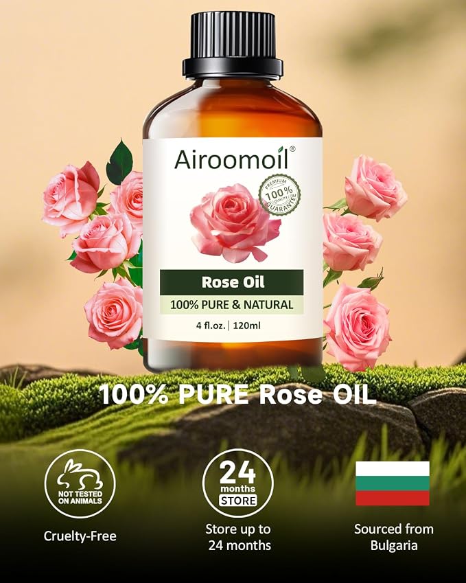 Pure Rose Essential Oil, 100% Natural Rose Oil, Premium Grade Essential Oils - Image 2