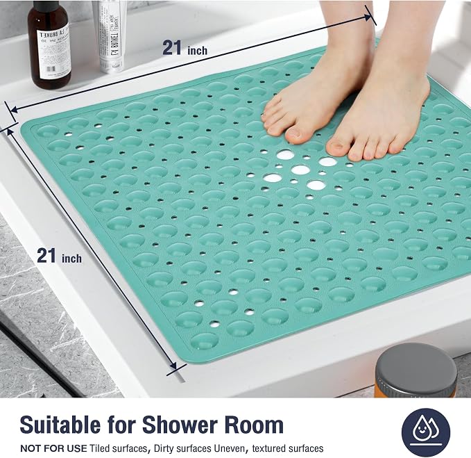 Square Shower Bathtub Mat Non Slip - Image 5