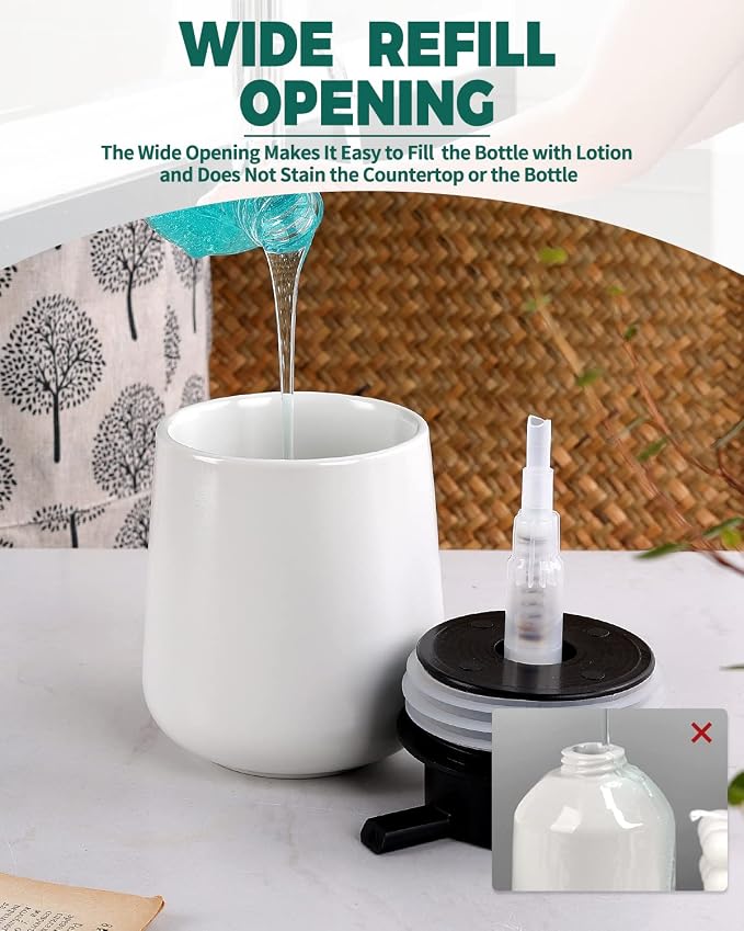 Bosilunlife Liquid Soap Dispenser - 12Oz Lotion Dispenser - Image 3