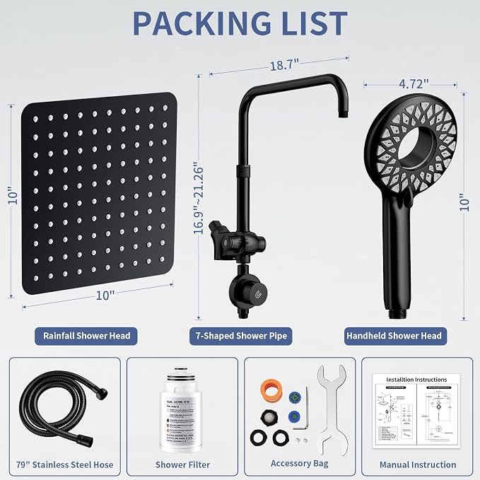 SINGSUO Filtered Rain Shower Head - Image 6