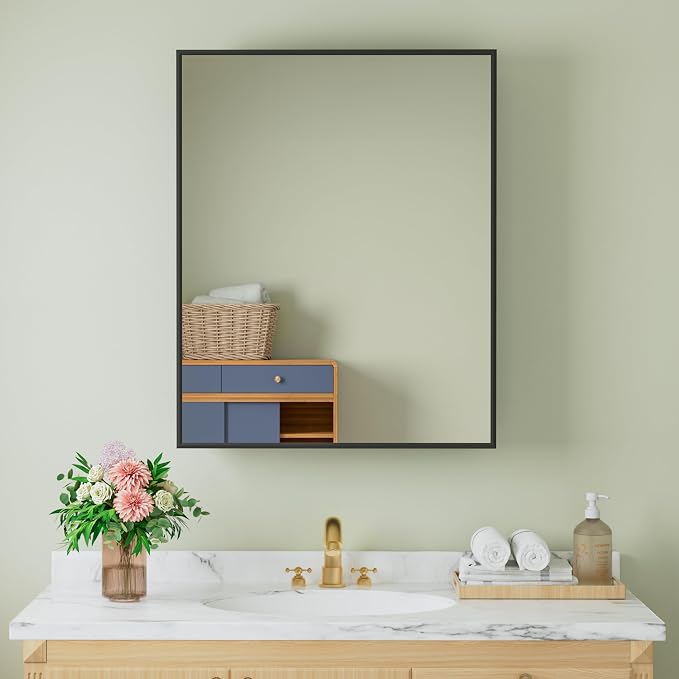 Buruis 24" x 30" Framed Medicine Cabinet - Image 9