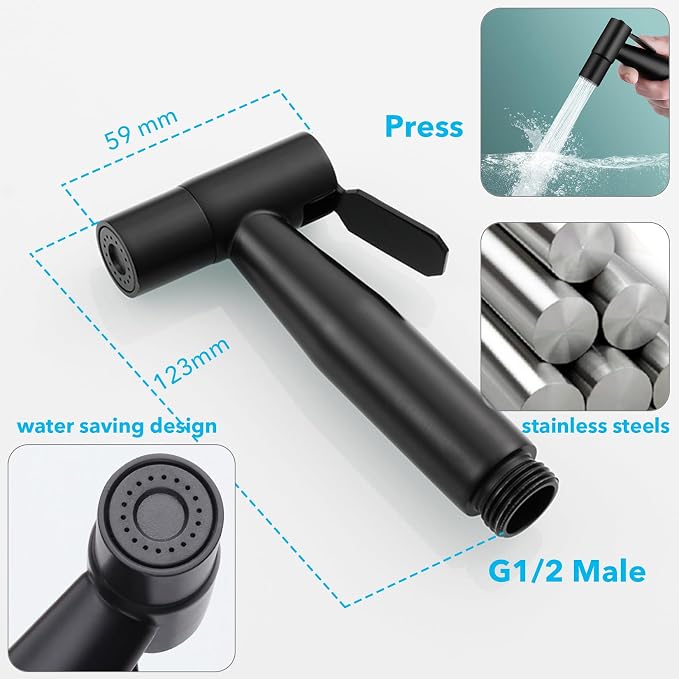 Sink Faucet Sprayer Set, Handheld Bidet Sprayer - Image 5