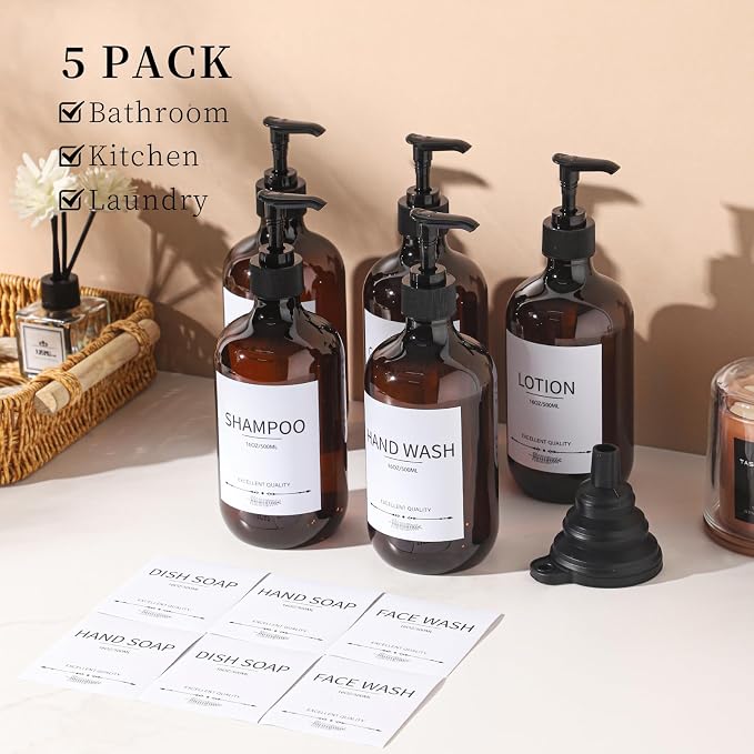 Stylish Shampoo Bottles Refillable - Image 2
