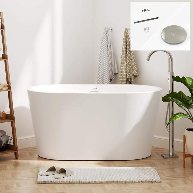 FerdY Shangri-La 47" Acrylic Freestanding Bathtub - Image 2