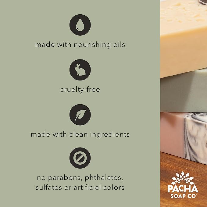 Pacha Soap Co. Bar Soap, Pacha Peaces Calm Bundle - Image 6
