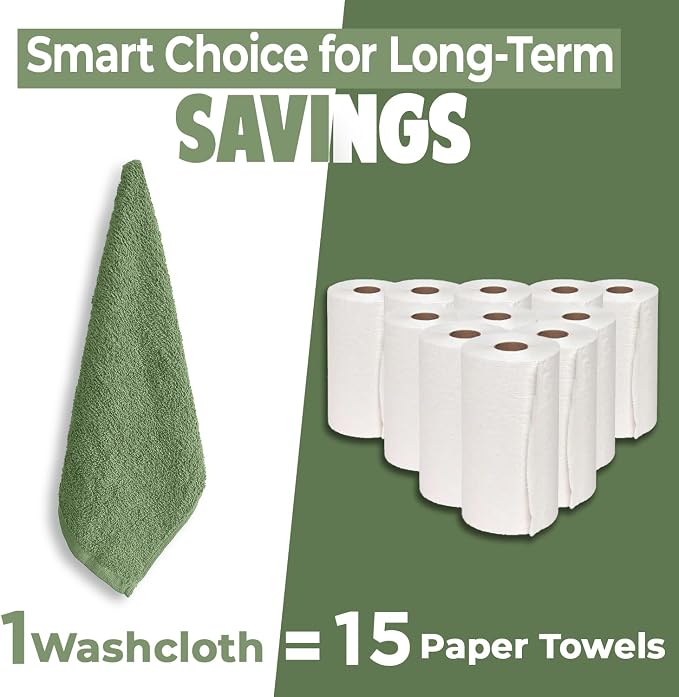 DAN RIVER 12 Pack Wash Cloths for Showering - Image 6