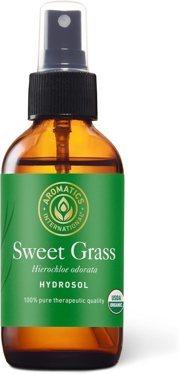 Aromatics International Sweet Grass Hydrosol 100ml | Fresh Aromatic Spray by AromaticsInternational