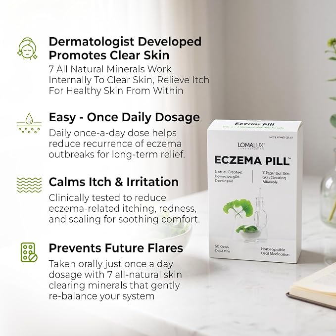 Loma Lux Eczema Pills – Natural Eczema Treatment Relief Remedy – Dermatologist - Image 5