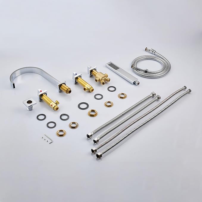 High Arc 5 Hole Roman Tub Filler - Image 8