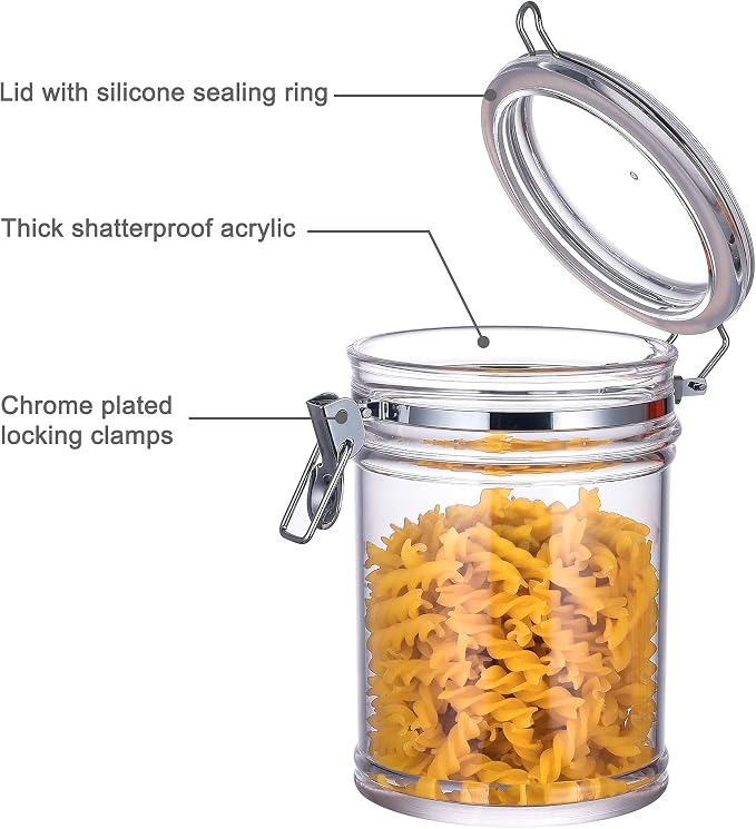 50 oz Reinforced Medium Acrylic Canister - Image 2