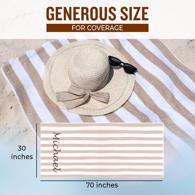 Personalized Passion Beach Towels - Image 4