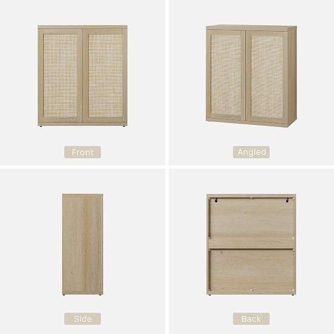 SICOTAS Rattan Sideboard Storage Cabinet - Image 9