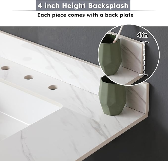 Montary 37"x 22" Bathroom Vanity Top - Image 6