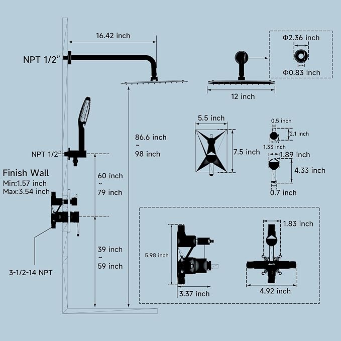 Shower Faucet Set - Image 9