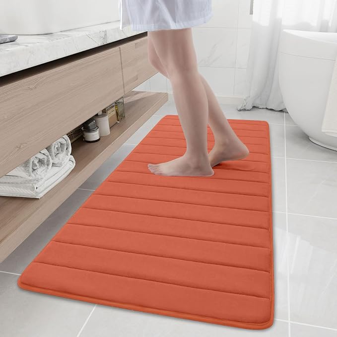 Buganda Memory Foam Bath Mat, Ultra Soft and Non-Slip Bathroom Rugs, Water by Buganda