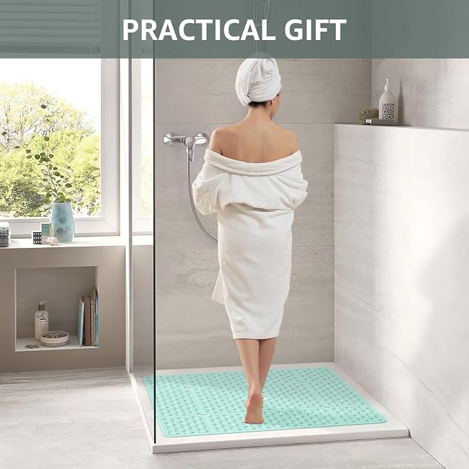 OTHWAY Square Shower Mat, TPE Anti Slip Shower mat - Image 6