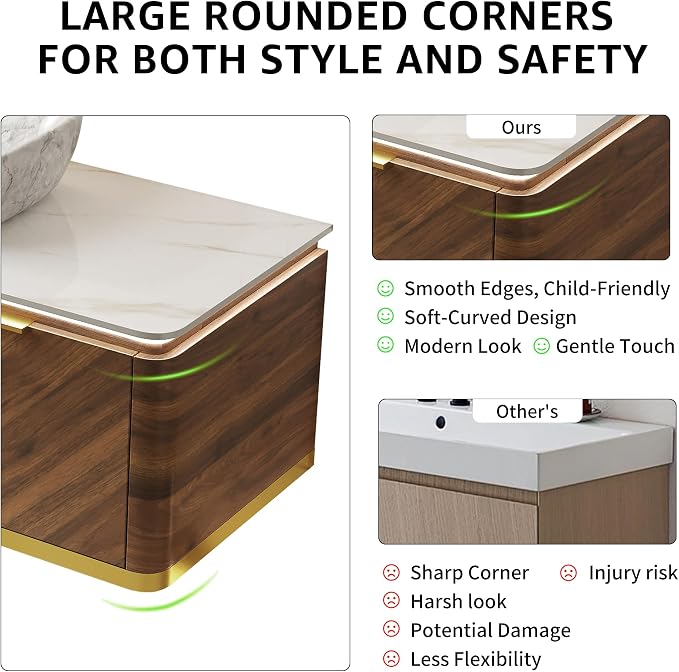 60” Floating Double Sink Bathroom Vanity - Image 3