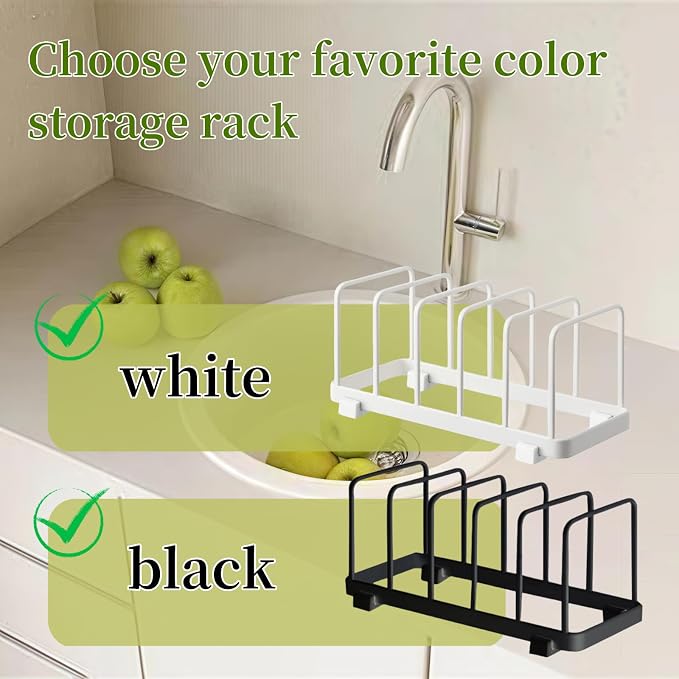 Cutting board organizer Dish rack Pot Lid Organizer - Image 9