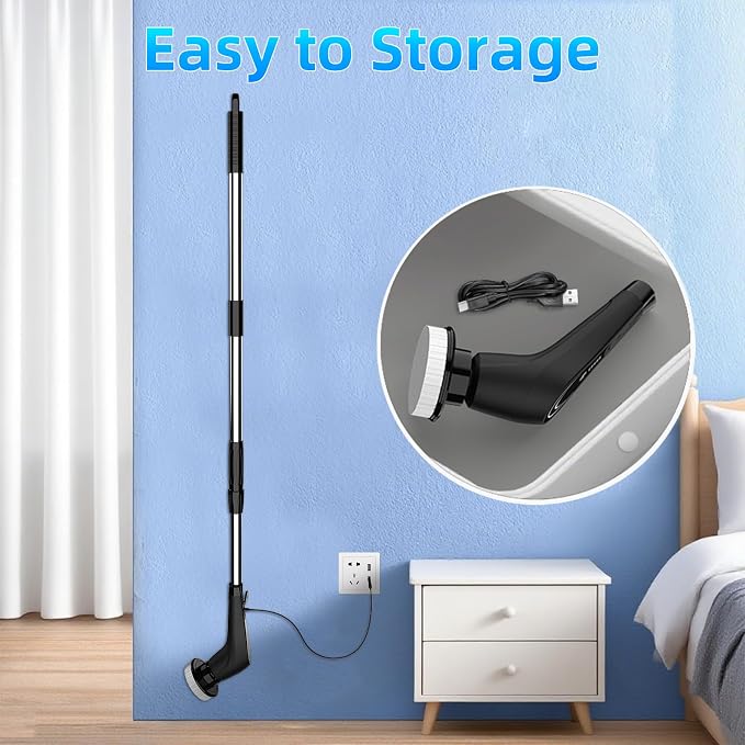 Black Electric Spin Scrubber, Cordless Spin Scrubber - Image 7