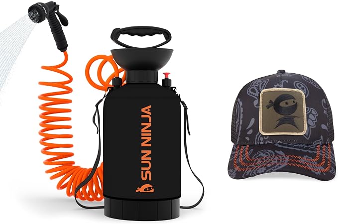 SUN NINJA Portable Shower Bundle by SunNinja