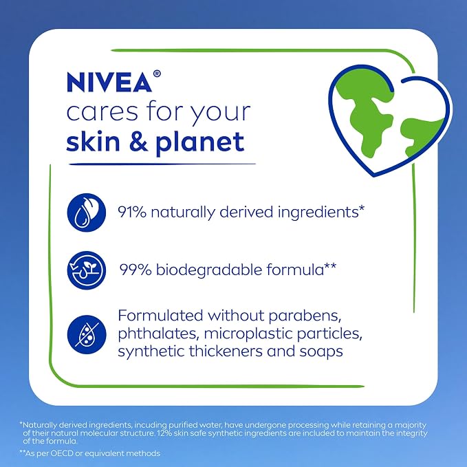NIVEA Refreshing White Peach and Jasmine Body Wash - Image 12