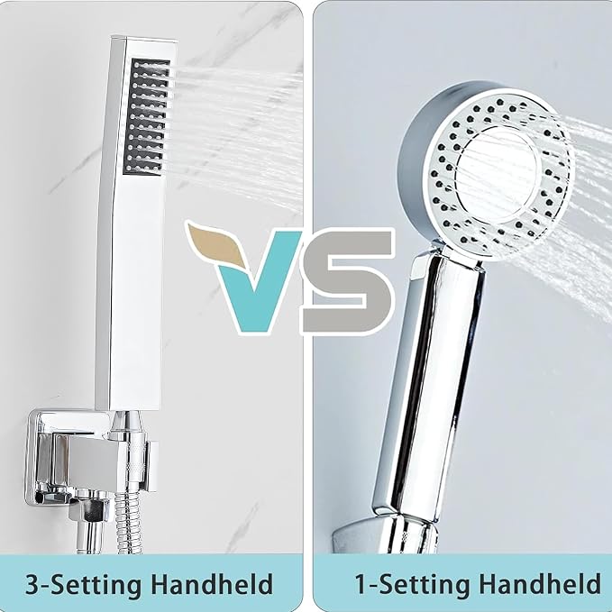 8 Inch Shower Faucet Set, Ceiling Mounted Rainfall Shower System - Image 8