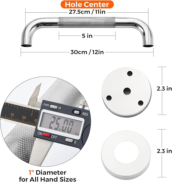 Grab Bars for Shower, 1 Pack 12-Inch Anti Slip Shower Handles for Elderly - Image 4