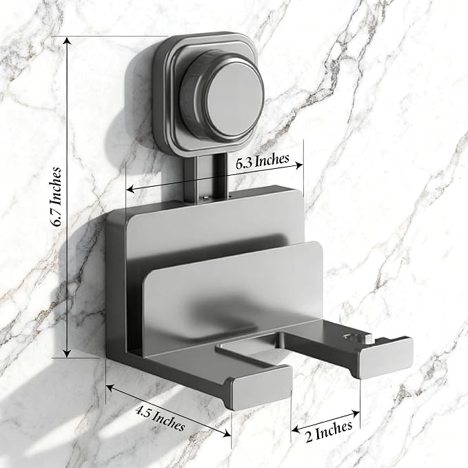 Suction Cup Hair Dryer Storage Organizer - Image 2