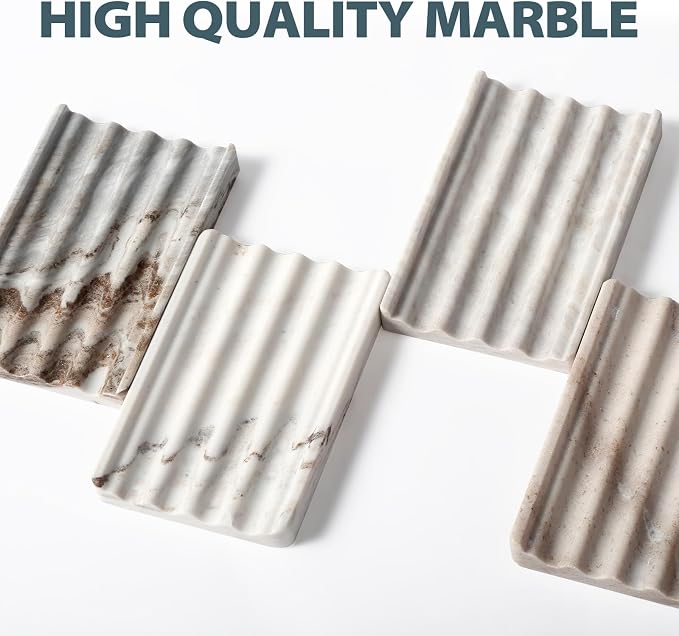 Marble Soap Holder, Soap Dish for Shower, Soap Saver - Image 6