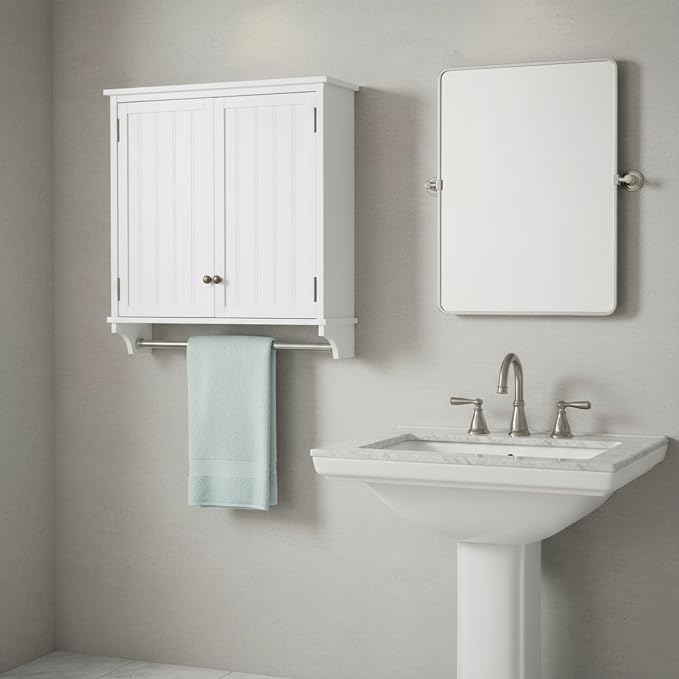 Dover 27” x 29” Wall Mounted Bathroom Storage Cabinet - Image 5