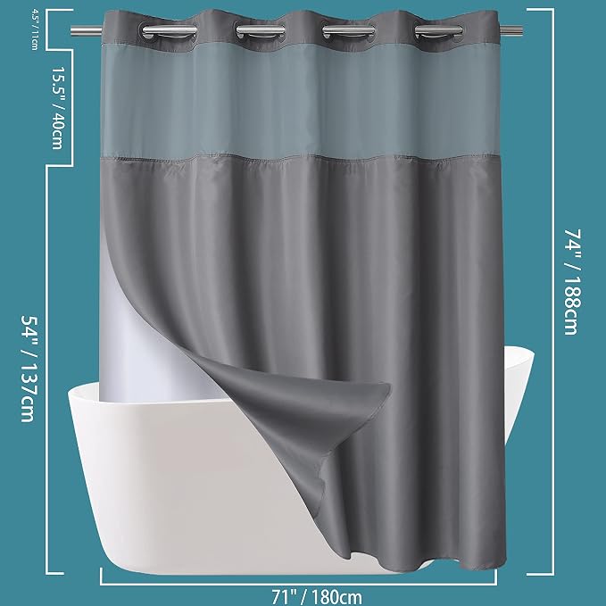 Conbo Mio No Hook Shower Curtain - Image 6