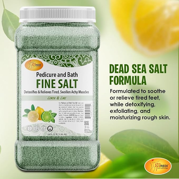 SPA REDI - Detox Foot Soak Pedicure and Bath Fine Salt, Lemon and Lime - Image 3