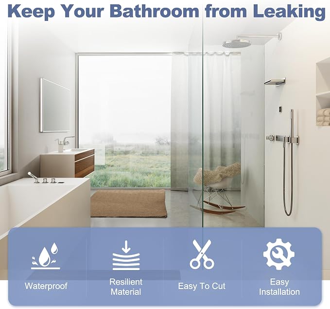 4-Pack Frameless Shower Door Bottom Seal - Image 5