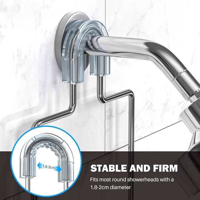 Epicano Anti-Swing Hanging Shower Caddy Stainless Steel 304, Over Head Shower - Image 4