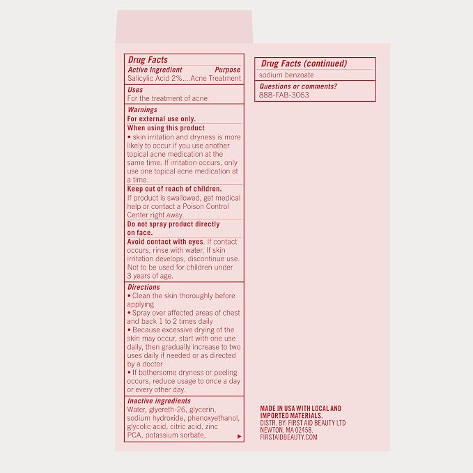First Aid Beauty Body Acne Spray - Image 8