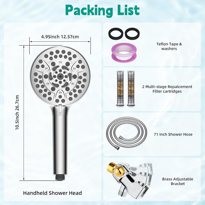 Hibbent Filtered Shower Head - Image 8
