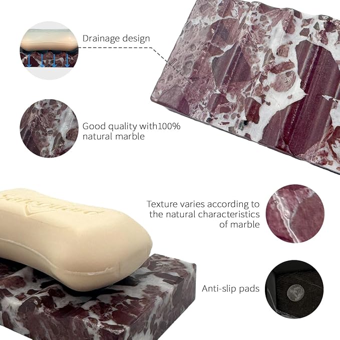 Marble Christmas Soap Dish for Shower - Image 2