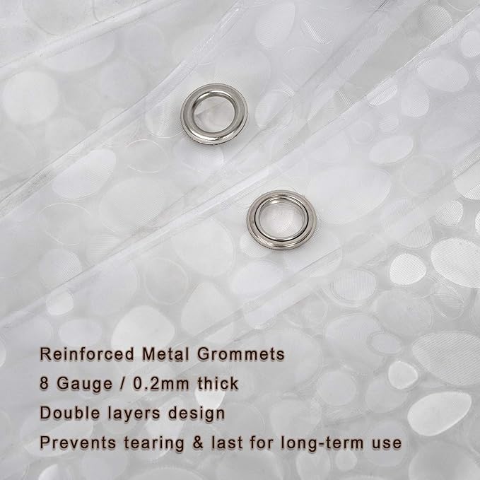 Bostofy Extra Long Shower Curtain Liner, Heavyweight Liner - Image 5