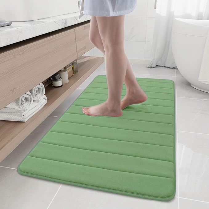 Buganda Memory Foam Bath Mat, Ultra Soft and Non-Slip Bathroom Rugs, Water by Buganda