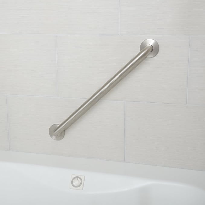 Amazon Basics Bathroom Handicap Safety Grab Bar, 18 Inch Length, 1.25 Inch - Image 3
