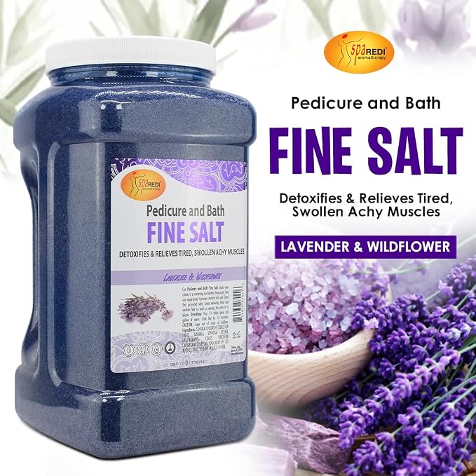 SPA REDI - Detox Foot Soak Pedicure and Bath Fine Salt, Lavender and Wildflower - Image 2