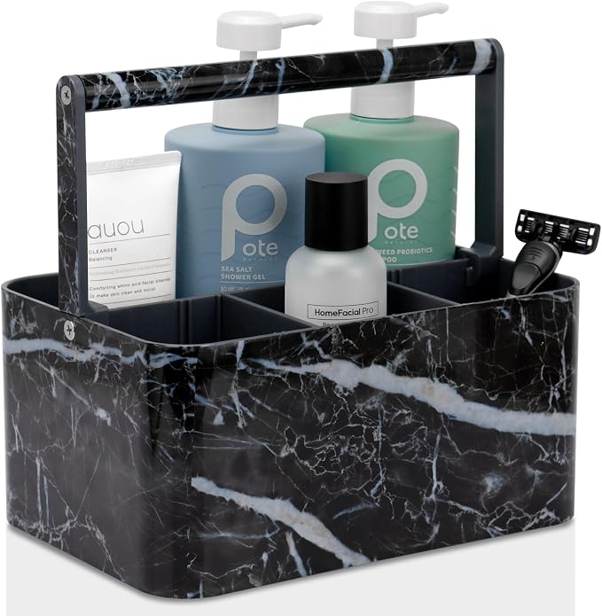 Plastic Shower Caddy Dorm: Portable Bathroom Caddy Organizer by MakesYourHomeMoreOrganized