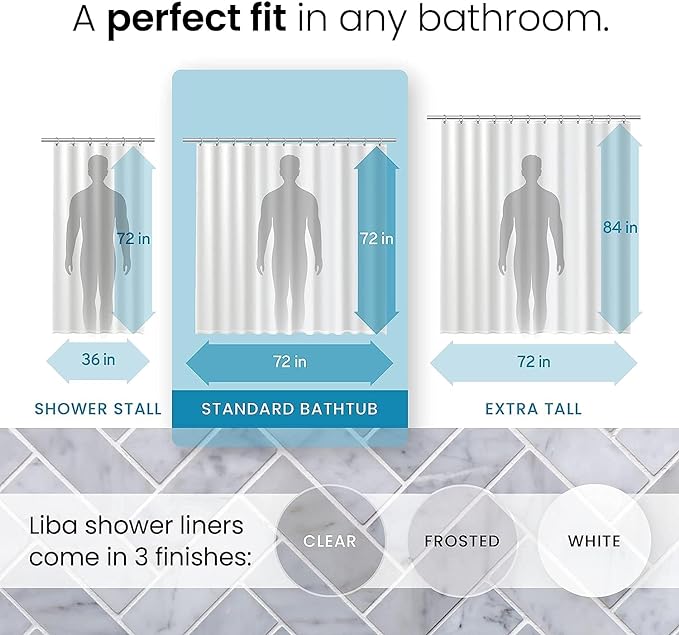 LiBa Bathroom Shower Curtain - Image 3
