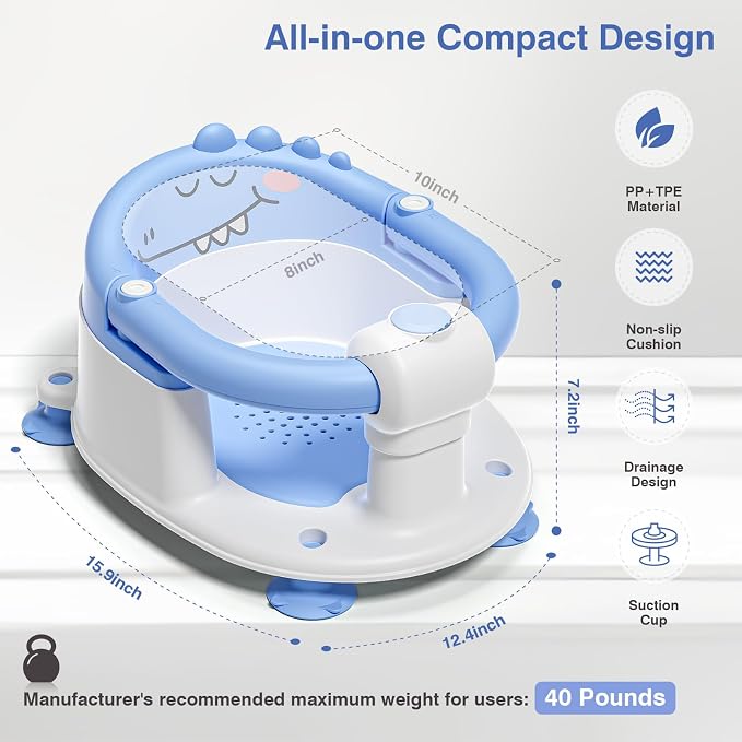 Baby Bath Seat for Babies 5 Months & Up - Image 4
