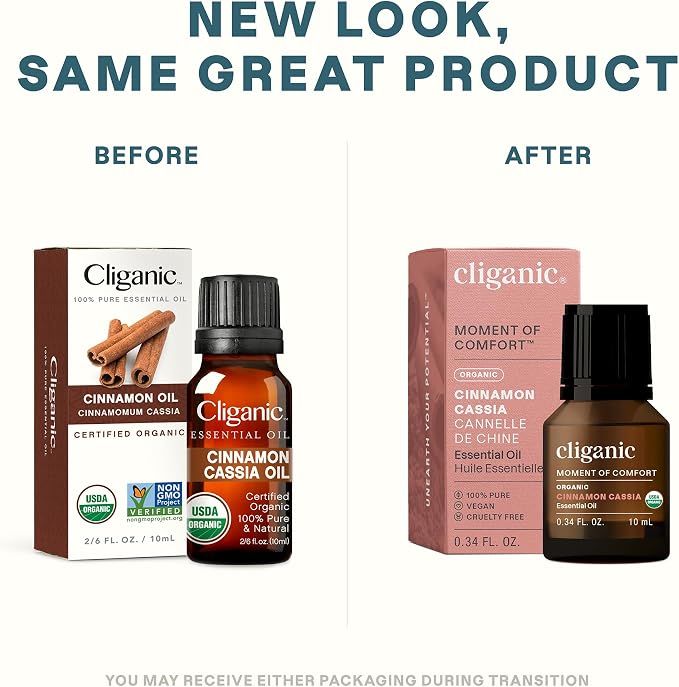 Cliganic Organic Cinnamon Cassia Essential Oil, 100% Pure Natural Undiluted - Image 2