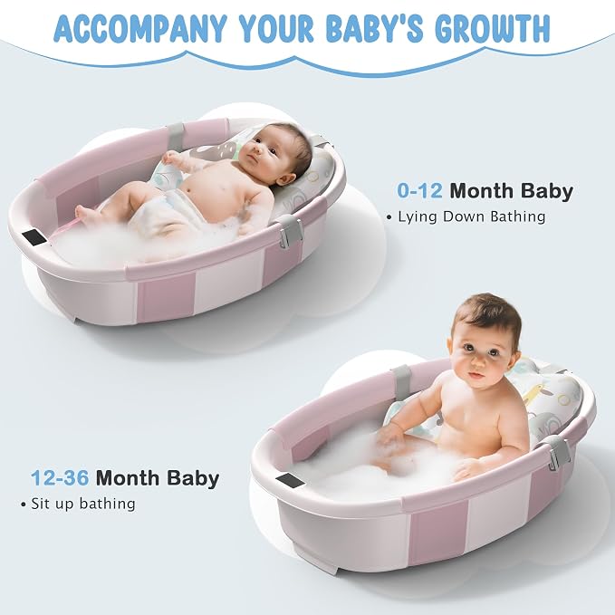 Collapsible Baby Bathtub, 3s to Install, Baby Bath Tub - Image 6