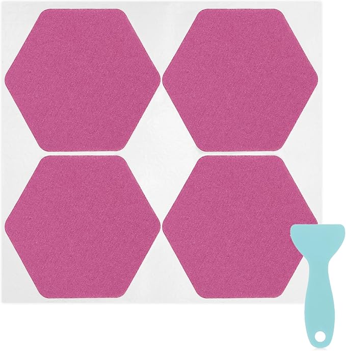 S&X 24 Pcs Non Slip Bathtub Stickers, Oversized Anti Slip Shower Treads by SXProducts