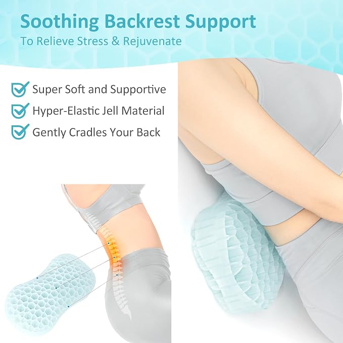 Sunlit Bath Jello Mini Gel Bath Pillows, Lumbar Pillow - Image 2