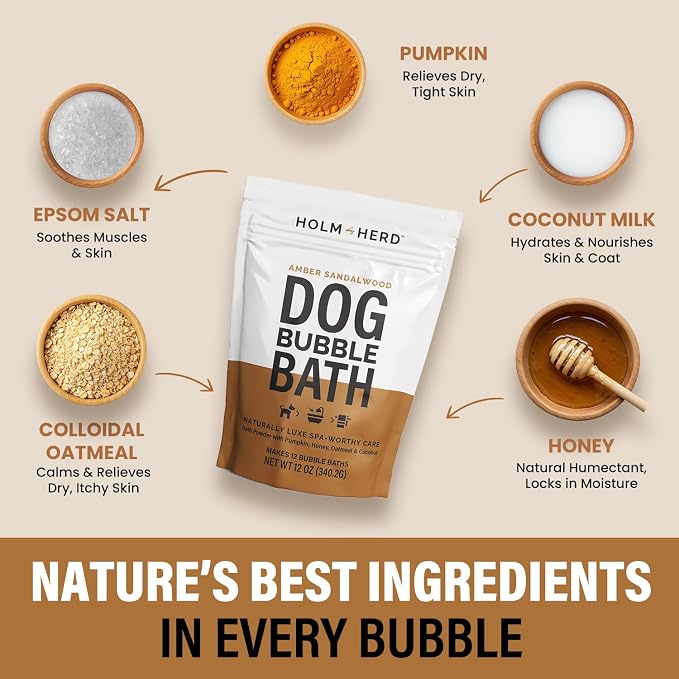Dog Shampoo Alternative – Oatmeal & Honey Puppy Bubble Bath - Image 5